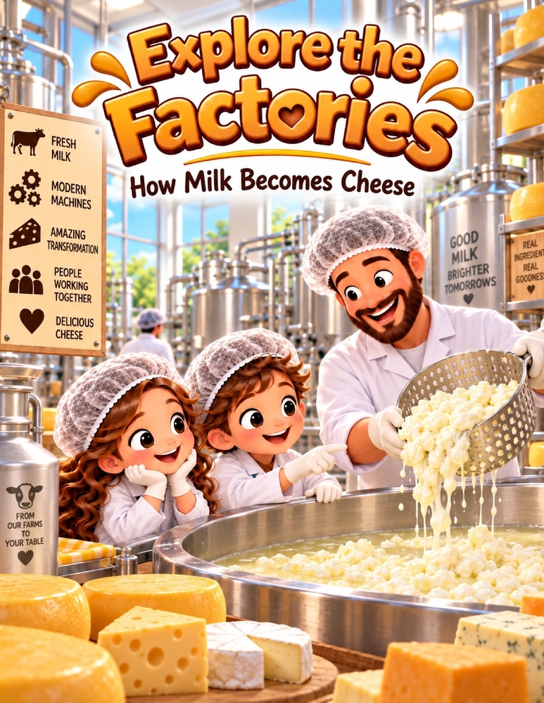 Explore the Factories: How Milk Becomes Cheese cover