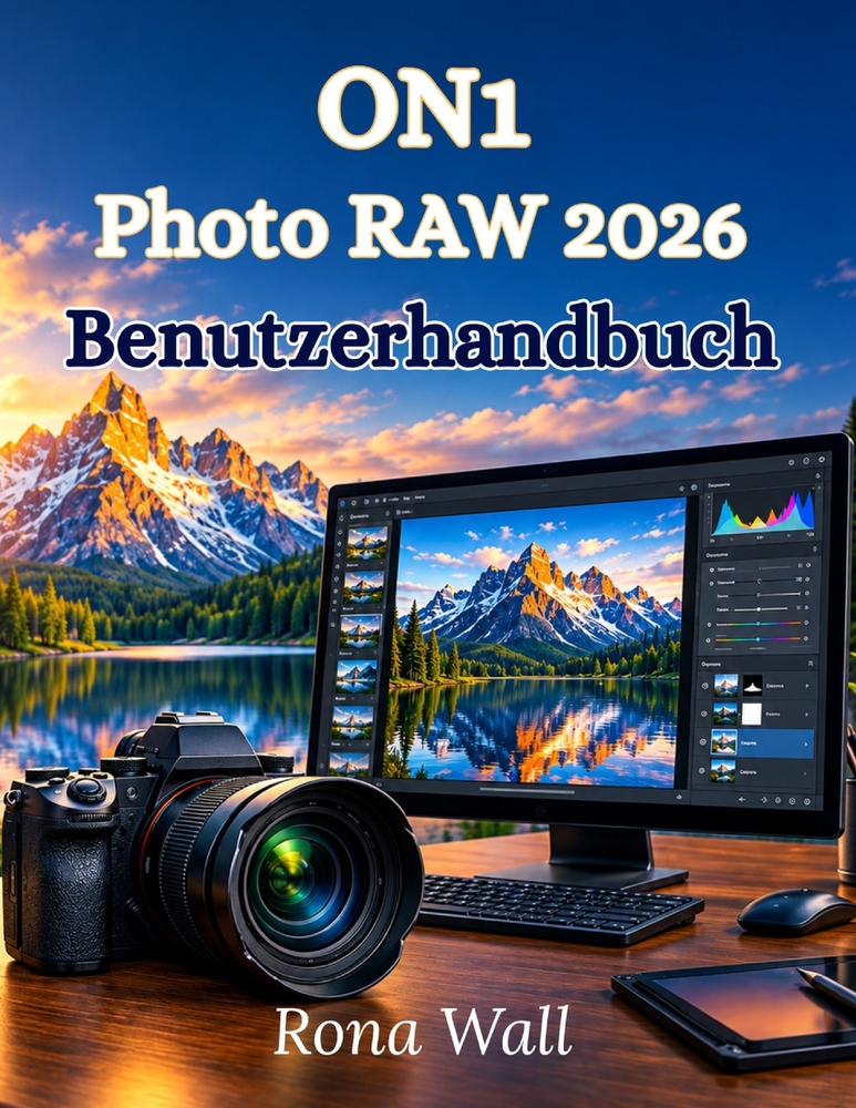ON1 Photo RAW 2026 Benutzerhandbuch: Eine vollständige Schritt-für-Schritt-Anleitung für die KI-Fotobearbeitung, RAW-Verarbeitung, Ebenen, Masken und cover