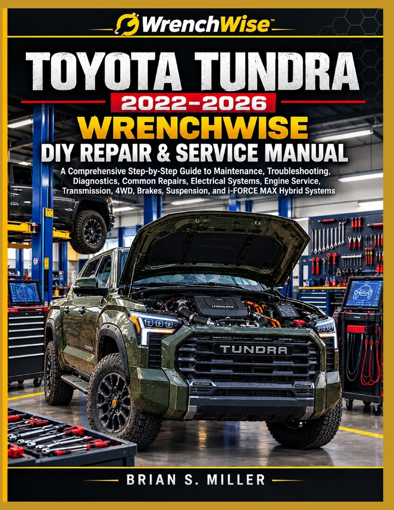 Toyota Tundra 2022-2026 Wrenchwise DIY Repair & Service Manual: A Comprehensive Step-by-Step Guide to Maintenance, Troubleshooting, Diagnostics, Commo cover