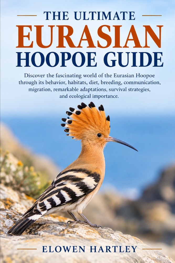 The Ultimate Eurasian Hoopoe Guide: Discover the fascinating world of the Eurasian Hoopoe through its behavior, habitats, diet, breeding, communicatio cover