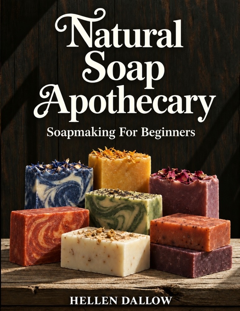 Natural Soap Apothecary: Soapmaking for Beginners. A Complete Step-by-Step Guide to Safe Cold-Process Soapmaking and Handling Lye Without Fear, with E cover