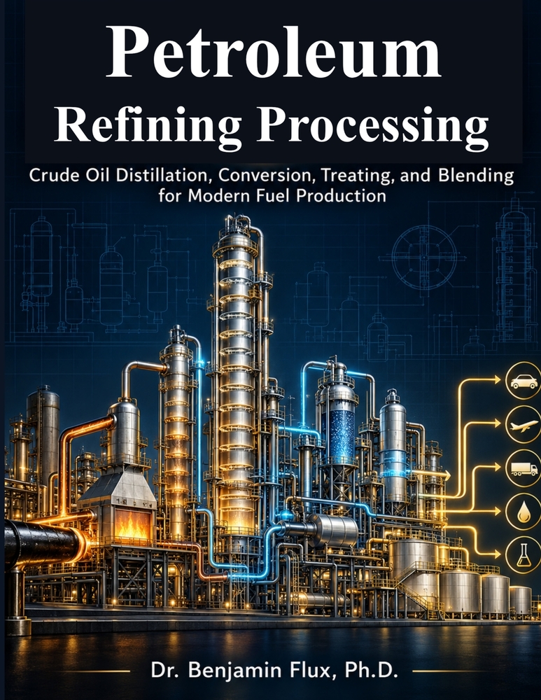 Petroleum Refining Processing: Crude Oil Distillation, Conversion, Treating, and Blending for Modern Fuel Production cover