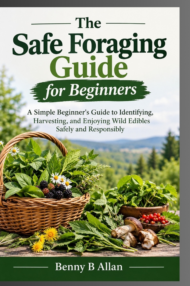 The Safe Foraging Guide for Beginners: A Simple Beginner's Guide to Identifying, Harvesting, and Enjoying Wild Edibles Safely and Responsibly cover