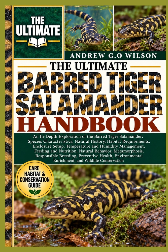 The Utlimate Barred Tiger Salamander Handbook: An In-Depth Exploration of the Barred Tiger Salamander: Species Characteristics, Natural History, Habit cover