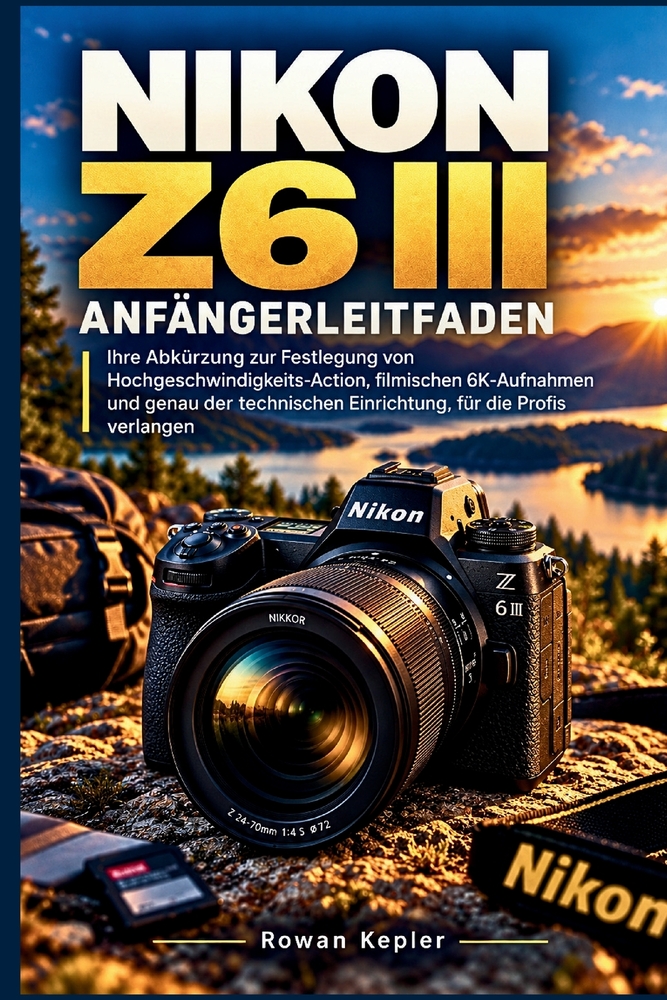NIKON Z6 III Anfängerleitfaden: Ihre Abkürzung zur Festlegung von Hochgeschwindigkeits-Action, filmischen 6K-Aufnahmen und genau der technischen Einri cover