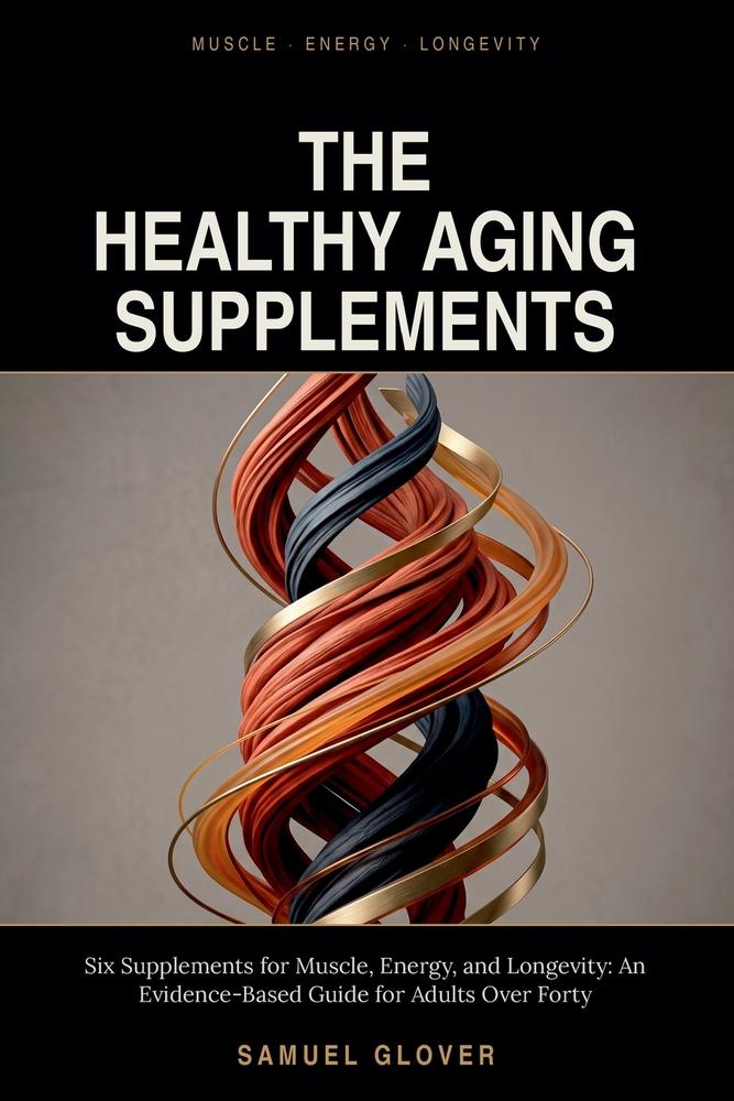 The Healthy Aging Supplements: Six Supplements for Muscle, Energy, and Longevity: An Evidence-Based Guide for Adults Over Forty cover