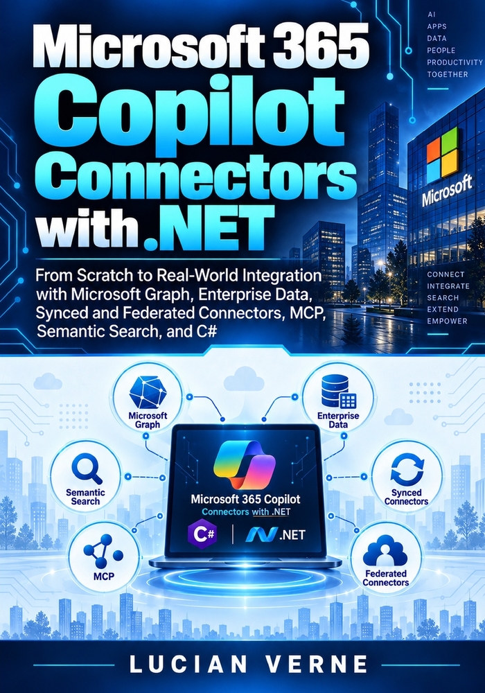 Microsoft 365 Copilot Connectors with .NET: From Scratch to Real-World Integration with Microsoft Graph, Enterprise Data, Synced and Federated Connect cover