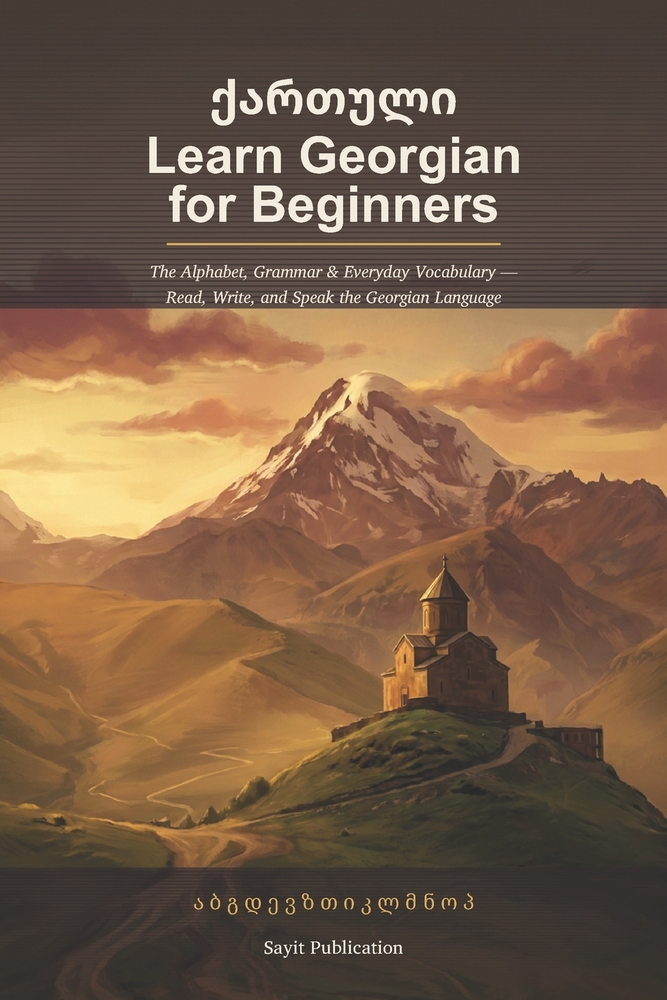 Learn Georgian for Beginners: A Complete Beginner's Guide to the Georgian Alphabet, Grammar, and Everyday Vocabulary - Read, Write, and Speak the Geor cover