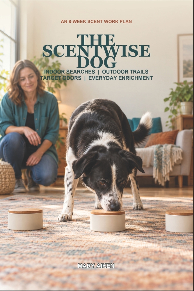 The Scentwise Dog: An 8-Week Scent Work Plan for Indoor Searches, Outdoor Trails, Target Odors, and Everyday Enrichment cover