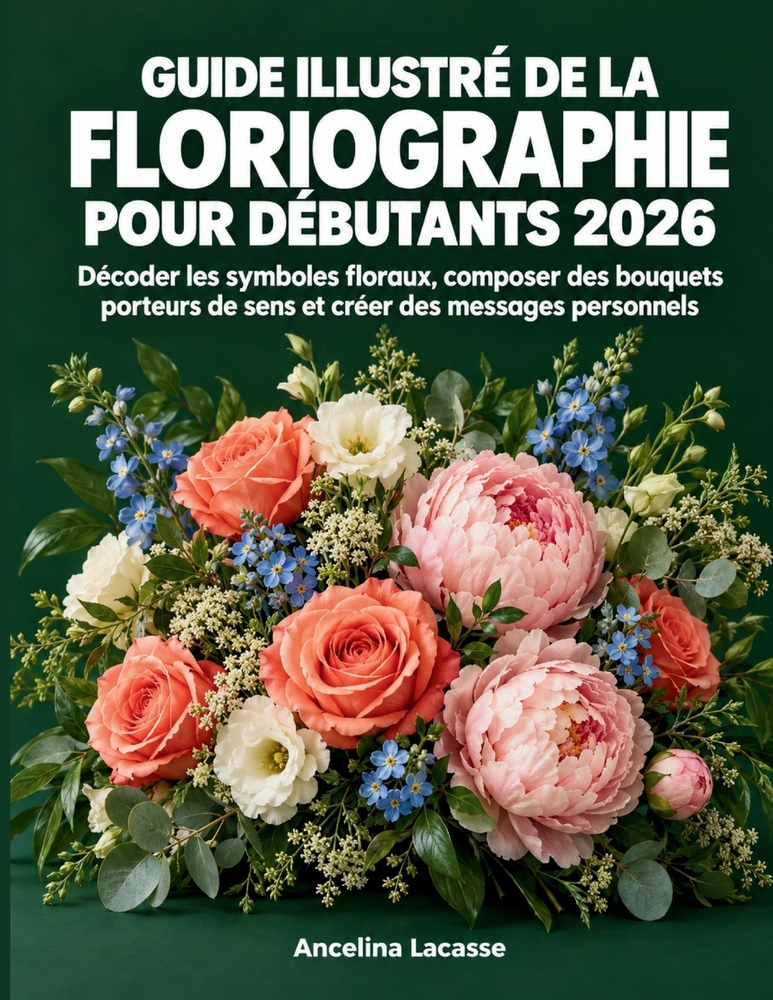 Guide illustré de la floriographie pour débutants 2026: Décoder les symboles floraux, composer des bouquets porteurs de sens et créer des messages per cover