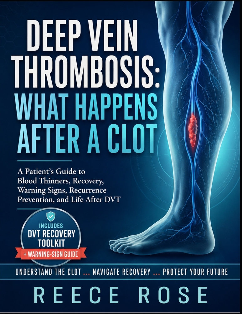 Deep Vein Thrombosis: WHAT HAPPENS AFTER A CLOT: A Patients Guide to Blood Thinners, Recovery, Warning Signs, Recurrence Prevention, and Life After DV cover