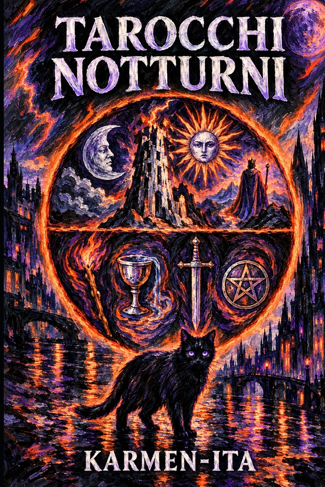 I Tarocchi Notturni: Guida illustrata e manuale degli Arcani cover