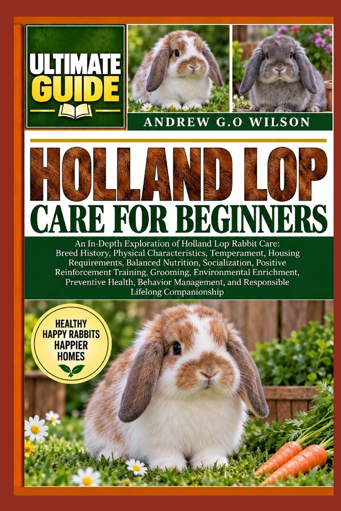 Holland Lop Care for Beginners: An In-Depth Exploration of Holland Lop Rabbit Care: Breed History, Physical Characteristics, Temperament, Housing Requ cover