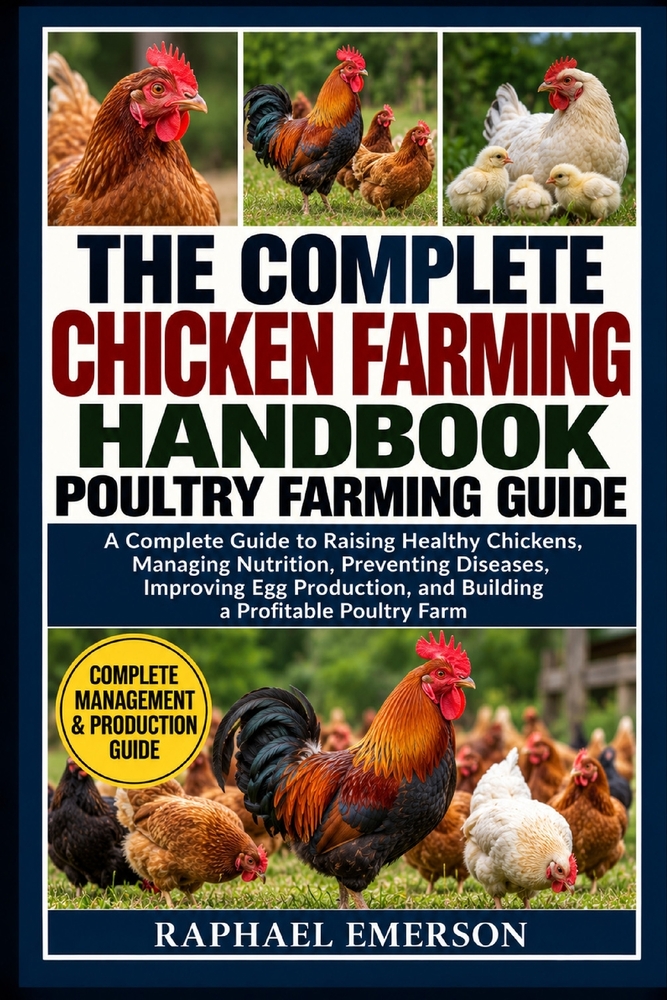 The Complete Chicken Farming Handbook: POULTRY FARMING GUIDE: A Complete Guide to Raising Healthy Chickens, Managing Nutrition, Preventing Diseases, I cover
