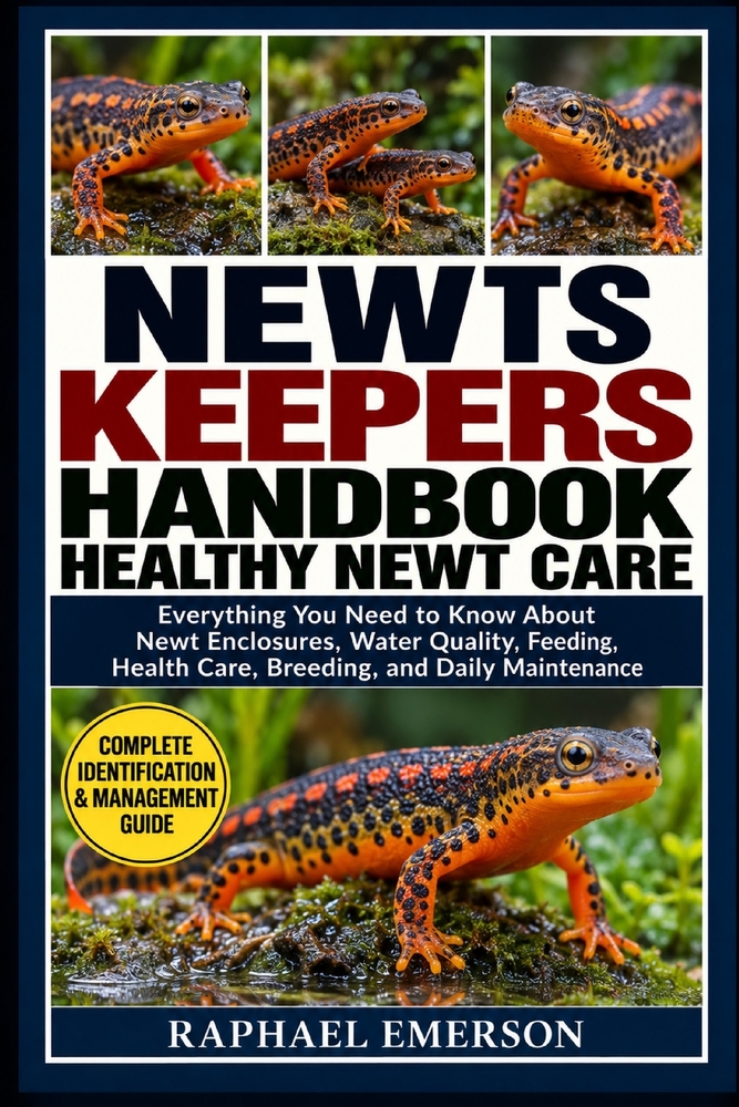 Newts Keepers Handbook: HEALTHY NEWT CARE: Everything You Need to Know About Newt Enclosures, Water Quality, Feeding, Health Care, Breeding, and Daily cover