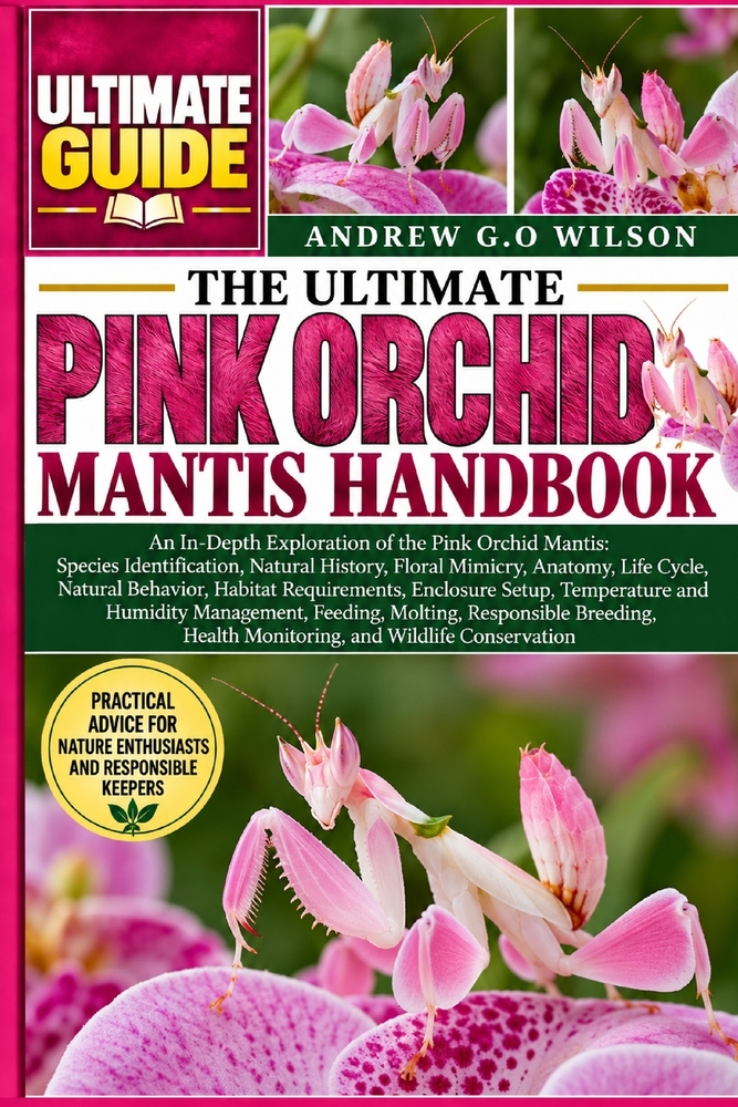 The Ultimate Pink Orchid Mantis Handbook: An In-Depth Exploration of the Pink Orchid Mantis: Species Identification, Natural History, Floral Mimicry, cover