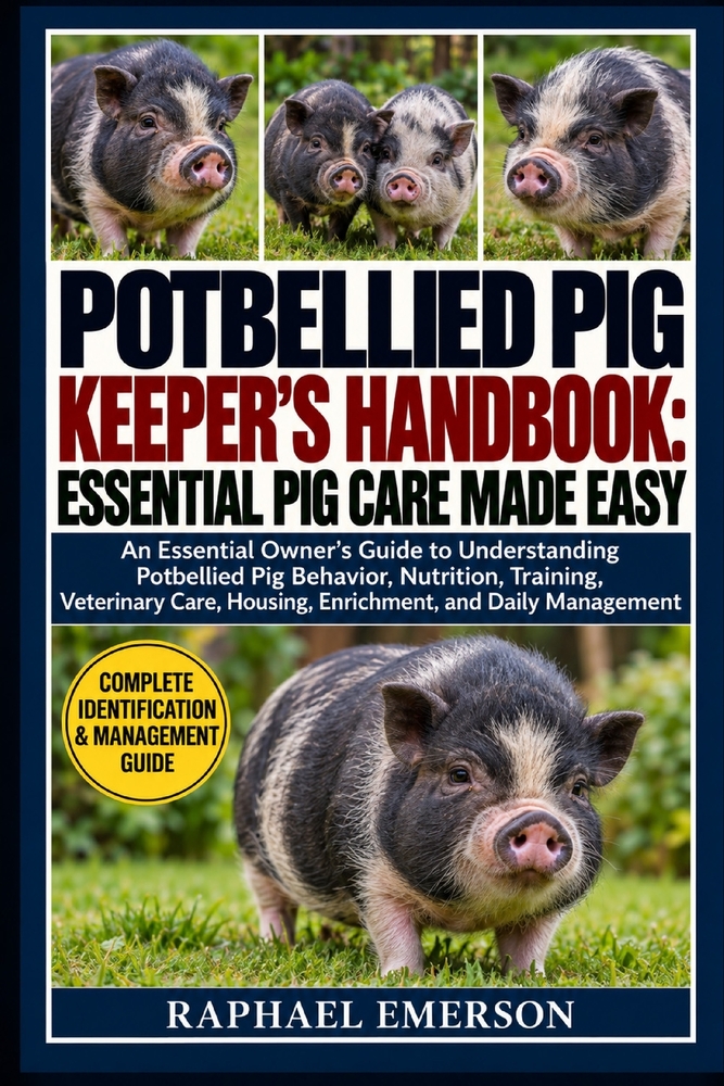 Potbellied Pig Keeper's Handbook: ESSENTIAL PIG CARE MADE EASY: An Essential Owner's Guide to Understanding Potbellied Pig Behavior, Nutrition, Traini cover