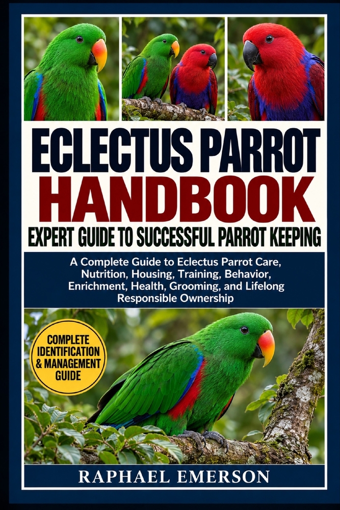 Eclectus Parrot Handbook: EXPERT GUIDE TO SUCCESSFUL PARROT KEEPING: A Complete Guide to Eclectus Parrot Care, Nutrition, Housing, Training, Behavior, cover
