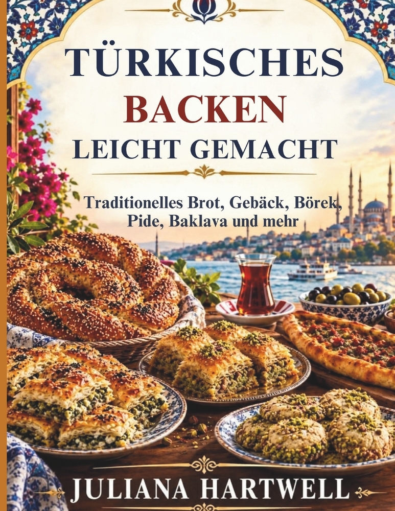 Türkisches Backen Leicht Gemacht: Traditionelles Brot, Gebäck, Börek, Pide, Baklava und mehr cover