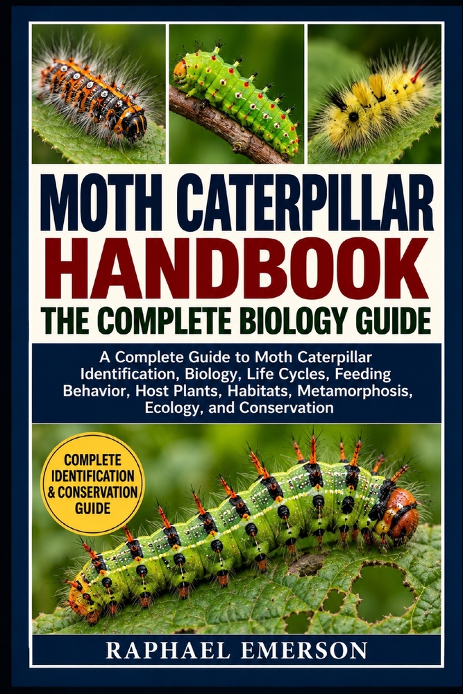 Moth Caterpillar Handbook: THE COMPLETE BIOLOGY GUIDE: A Complete Guide to Moth Caterpillar Identification, Biology, Life Cycles, Feeding Behavior, Ho cover
