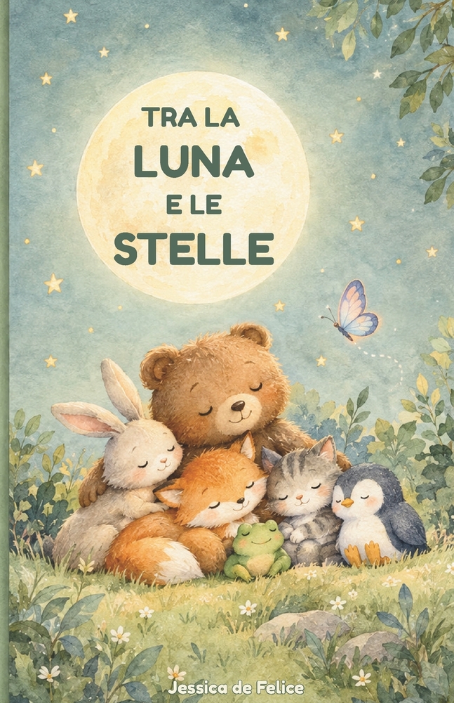 Tra la luna e le stelle: 20 favole della buonanotte per accompagnare i più piccoli nel mondo dei sogni cover