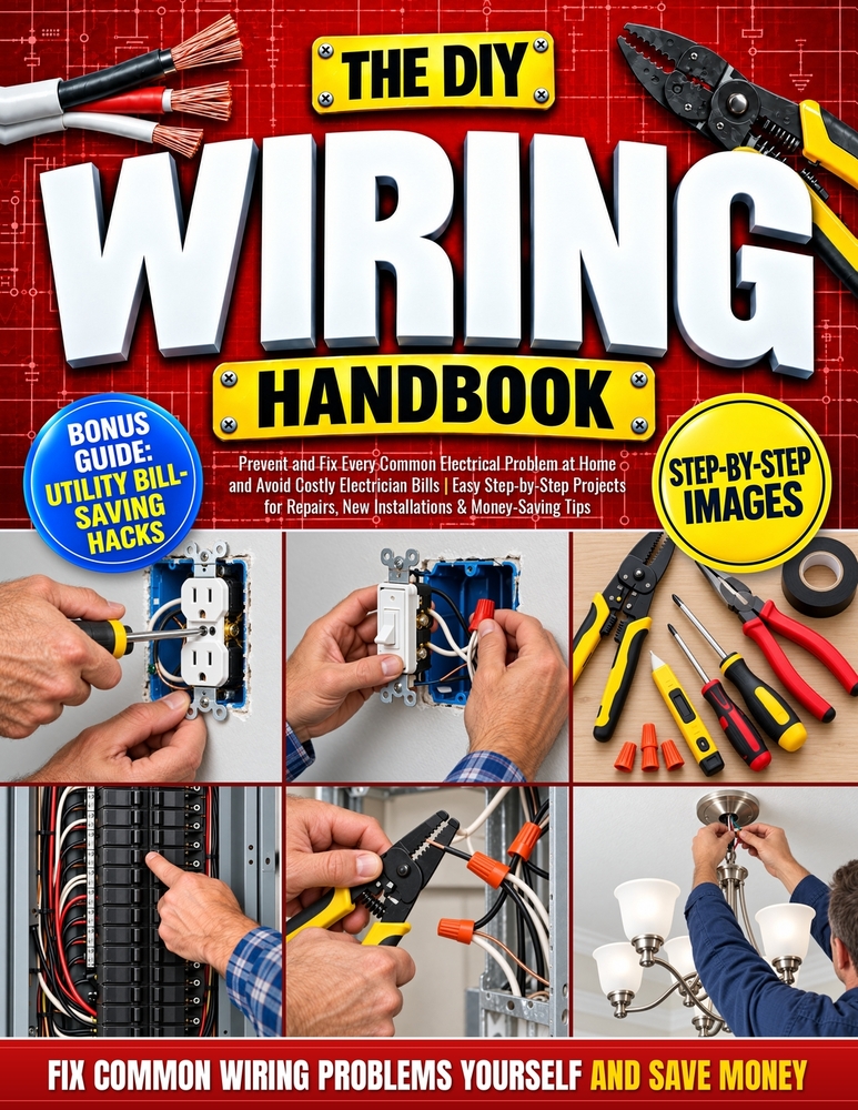 The DIY Wiring Handbook: Prevent and Fix Every Common Electrical Problem at Home and Avoid Costly Electrician Bills Easy Step-by-Step Projects for Saf cover