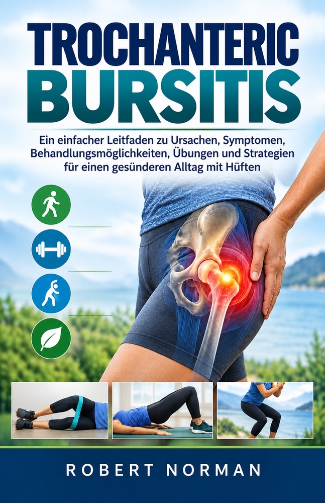 Trochanteric Bursitis: Ein einfacher Leitfaden zu Ursachen, Symptomen, Behandlungsmöglichkeiten, Übungen und Strategien für einen gesünderen Alltag mi cover