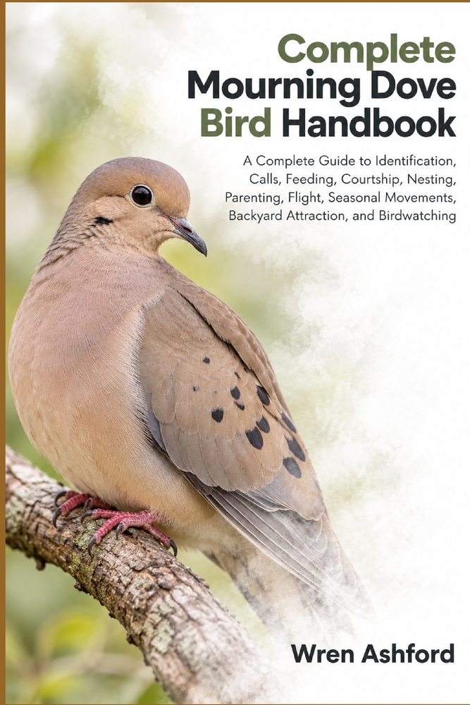 Complete Mourning Dove Bird Handbook: A Complete Guide to Identification, Calls, Feeding, Courtship, Nesting, Parenting, Flight, Seasonal Movements, B cover