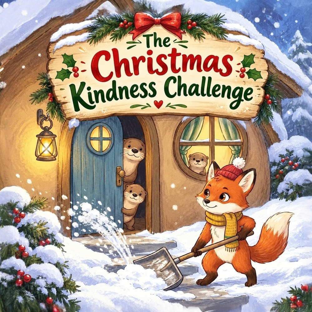 The Christmas Kindness Challenge: A Cozy Christmas Story About Kindness, Empathy, and Social Emotional Learning for Kids 6-8 cover