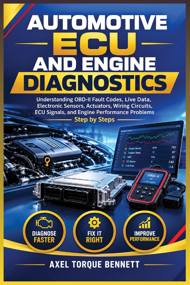 Automotive ECU and Engine Diagnostics: Understanding OBD-II Fault Codes, Live Data, Electronic Sensors, Actuators, Wiring Circuits, ECU Signals, and E cover
