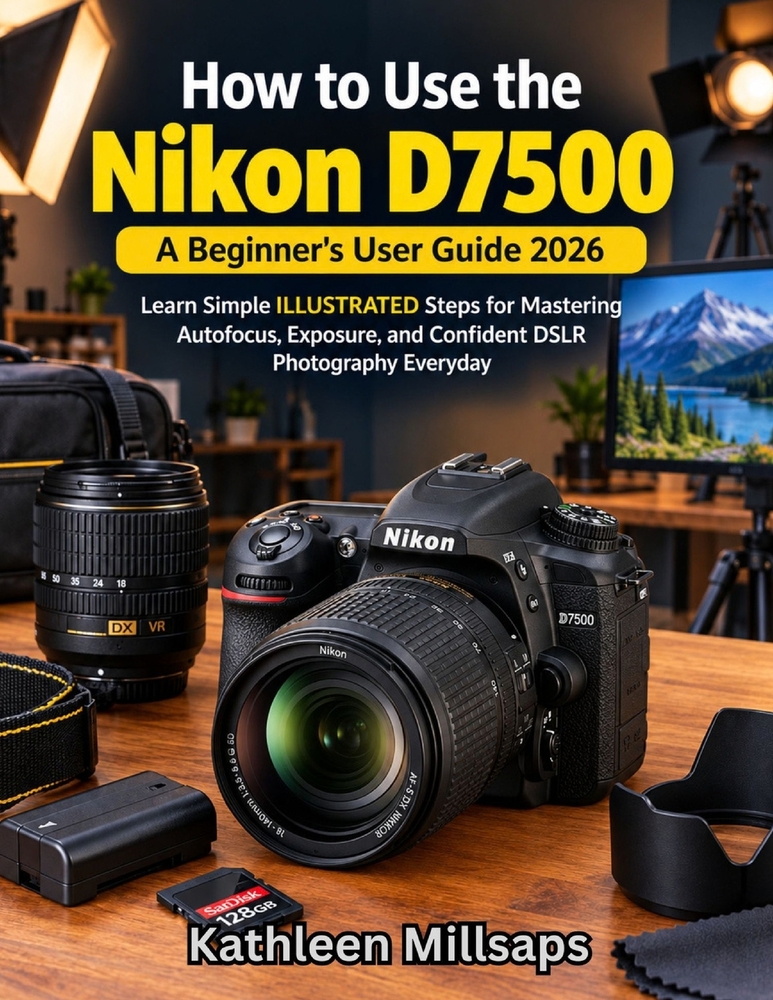 How to Use the Nikon D7500: A Beginner's User Guide 2026: Learn Simple ILLUSTRATED Steps for Mastering Autofocus, Exposure, and Confident DSLR Photogr cover