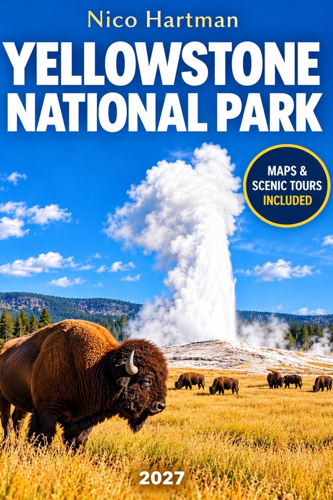 Yellowstone National Park Guide 2027: Must-See Sights, Scenic Drives, Hiking Trails, Wildlife & Detailed Itineraries cover