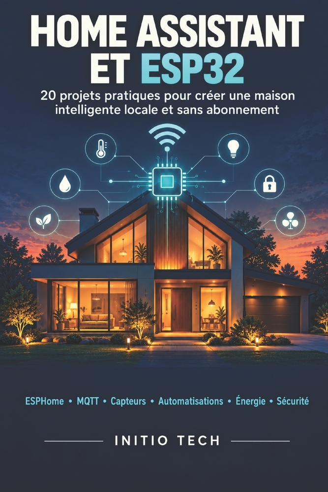 Home Assistant et ESP32: 20 projets pratiques pour créer une maison intelligente locale et sans abonnement cover