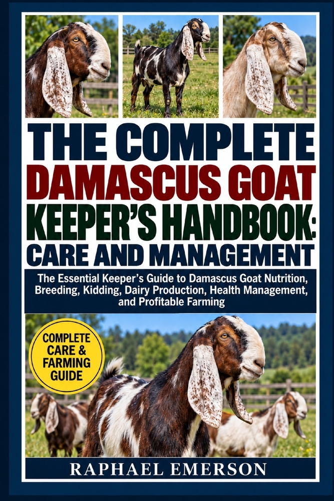 The Complete Damascus Goat Keeper's Handbook: CARE AND MANAGEMENT: The Essential Keeper's Guide to Damascus Goat Nutrition, Breeding, Kidding, Dairy P cover