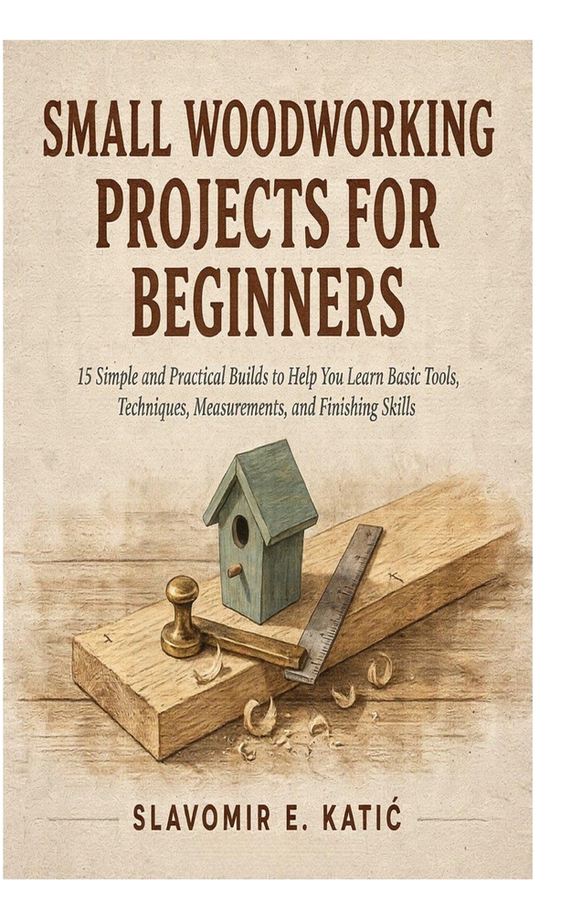 Small Woodworking Projects for Beginners: 15 Simple and Practical Builds to Help You Learn Basic Tools, Techniques, Measurements, and Finishing Skills cover