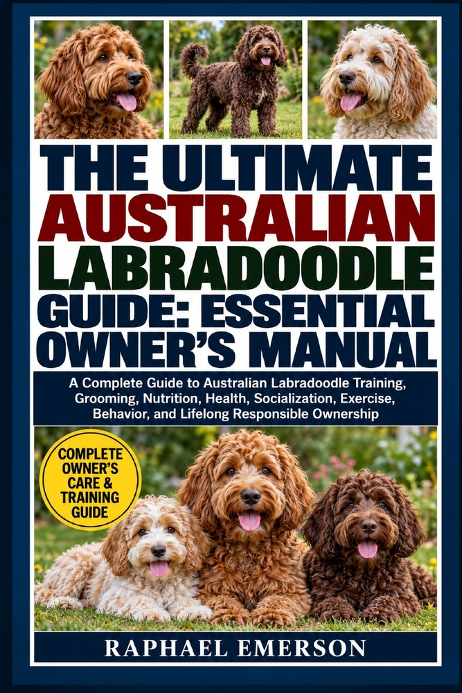 The Ultimate Australian Labradoodle Guide: ESSENTIAL OWNER'S MANUAL: A Complete Guide to Australian Labradoodle Training, Grooming, Nutrition, Health, cover