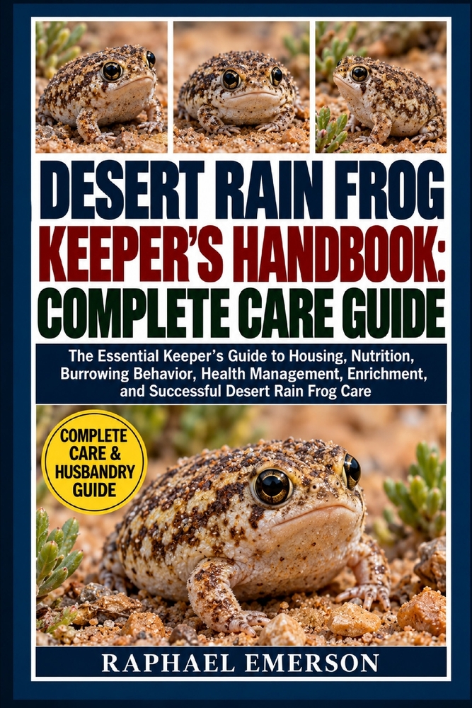 Desert Rain Frog Keeper's Handbook: COMPLETE CARE GUIDE: The Essential Keeper's Guide to Housing, Nutrition, Burrowing Behavior, Health Management, En cover