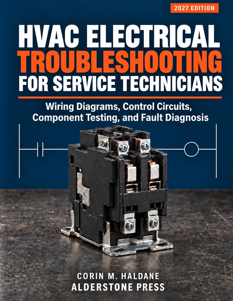 HVAC Electrical Troubleshooting for Service Technicians: Wiring Diagrams, Control Circuits, Component Testing, and Fault Diagnosis cover