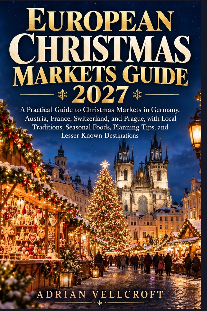 European Christmas Markets Guide 2027: A Practical Guide to Christmas Markets in Germany, Austria, France, Switzerland, and Prague, with Local Traditi cover