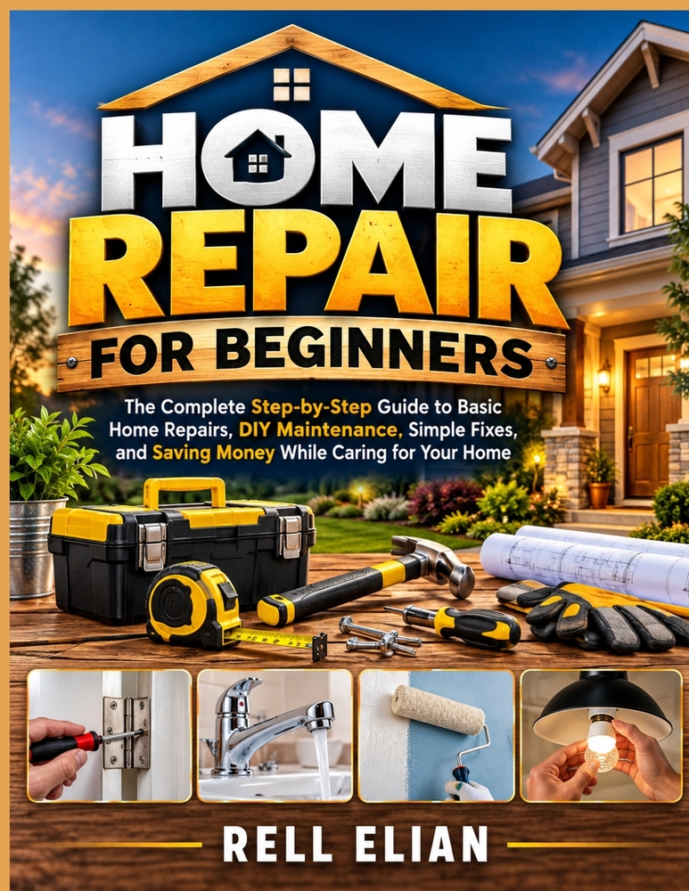 Home Repair for Beginners: The Complete Step-by-Step Guide to Basic Home Repairs, DIY Maintenance, Simple Fixes, and Saving Money While Caring for You cover