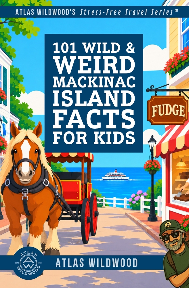 101 Wild & Weird Mackinac Island Facts for Kids: Horse Taxis, Fudge Shops & Island Mysteries-All True! cover