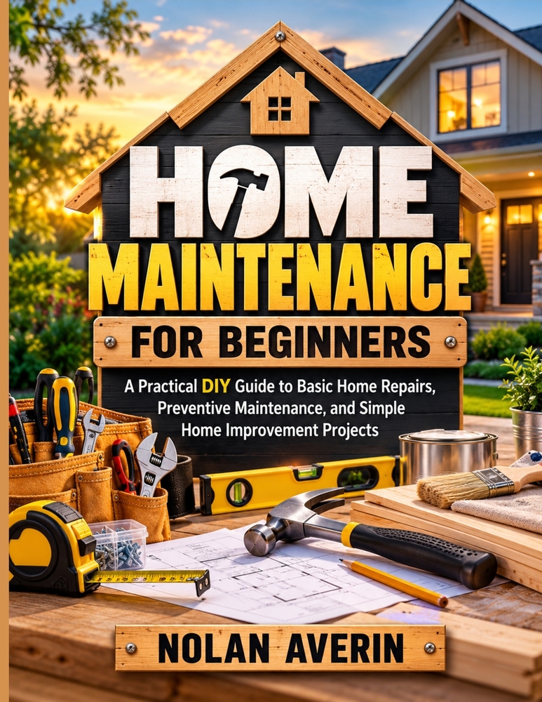 Home Maintenance for Beginners: A Practical DIY Guide to Basic Home Repairs, Preventive Maintenance, and Simple Home Improvement Projects cover