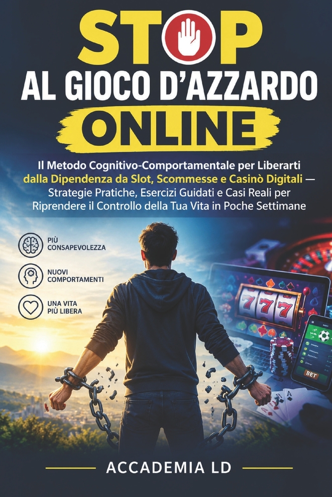 Stop Al Gioco d'Azzardo Online: Il Metodo Cognitivo-Comportamentale per Liberarti dalla Dipendenza da Slot, Scommesse e Casinò Digitali...per Riprende cover