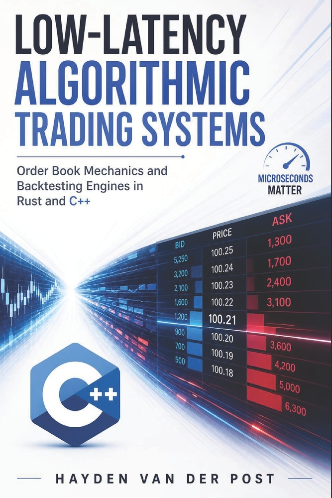 Low-Latency Algorithmic Trading Systems: Order Book Mechanics and Backtesting Engines in Rust and C++ cover