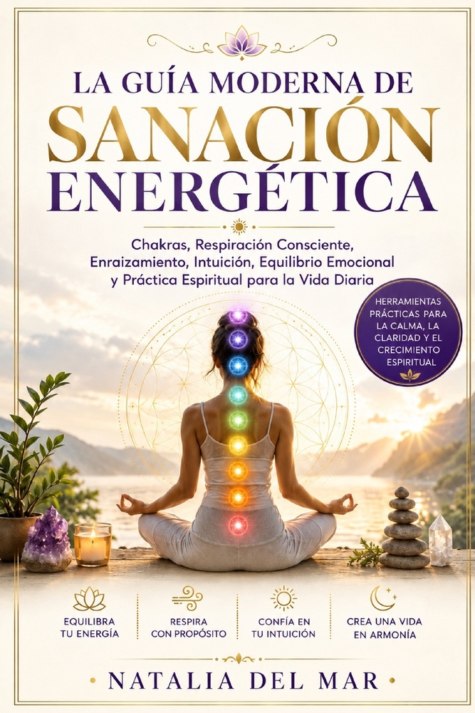 La guía moderna de sanación energética: Chakras, respiración consciente, enraizamiento, intuición, equilibrio emocional y práctica espiritual cotidian cover