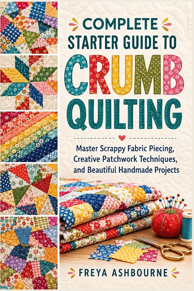 Complete Starter Guide to Crumb Quilting: Master Scrappy Fabric Piecing, Creative Patchwork Techniques, and Beautiful Handmade Projects cover
