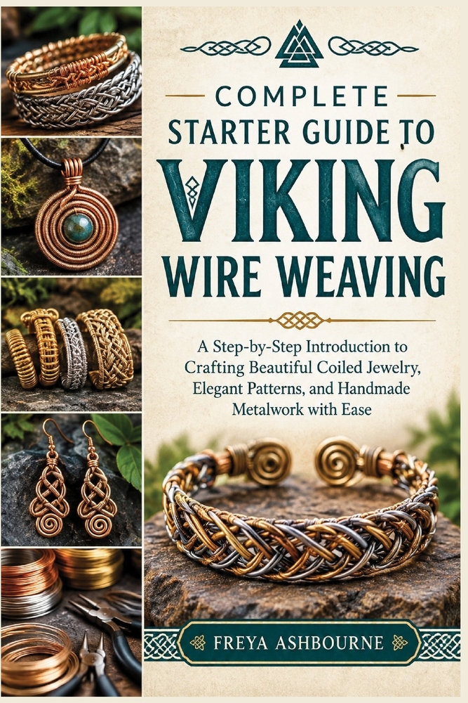 Complete Starter Guide to Viking Wire Weaving: A Step-by-Step Introduction to Crafting Beautiful Coiled Jewelry, Elegant Patterns, and Handmade Metalw cover