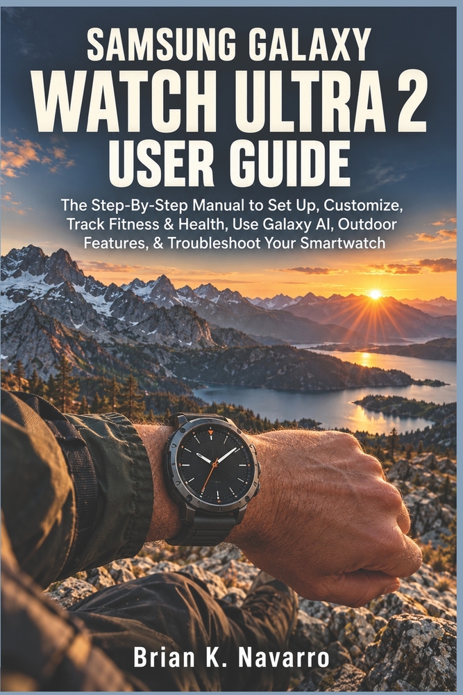 Samsung Galaxy Watch Ultra 2 User Guide: The Step-By-Step Manual To Setup, Customize, Track Fitness & Health, Use Galaxy Ai, Outdoor Features, & Troub cover