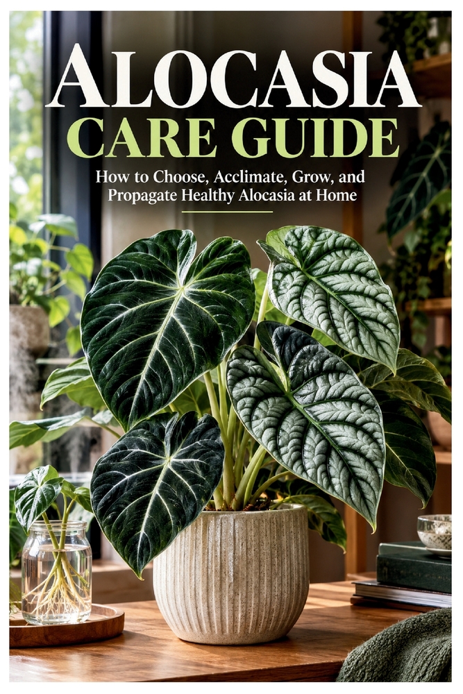 Alocasia Care Guide: How to Choose, Acclimate, Grow, and Propagate Healthy Alocasia at Home cover