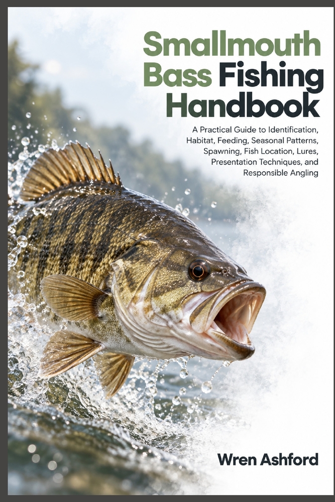Smallmouth Bass Fishing Handbook: A Practical Guide to Identification, Habitat, Feeding, Seasonal Patterns, Spawning, Fish Location, Lures, Presentati cover